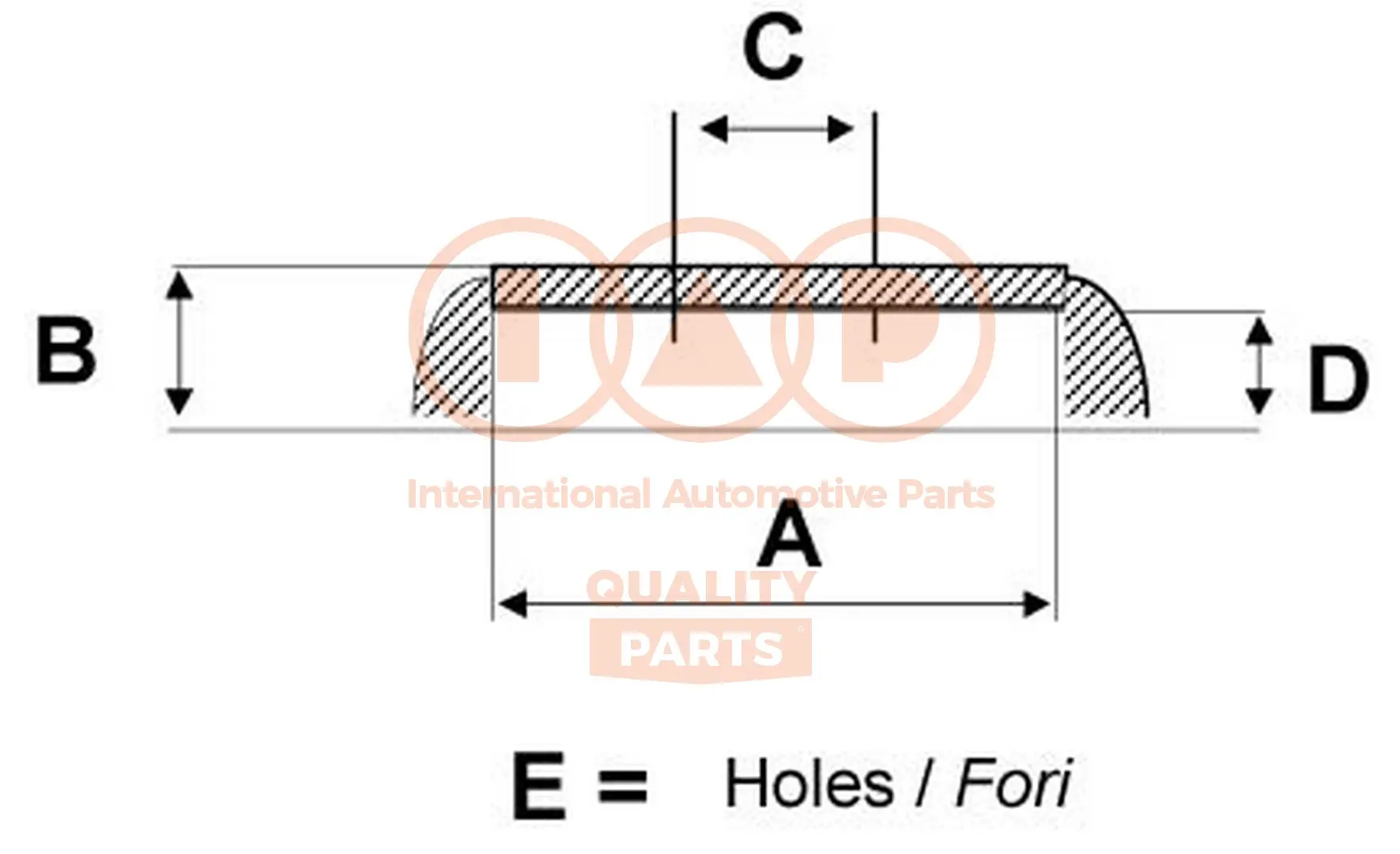 спирачен барабан IAP QUALITY PARTS   