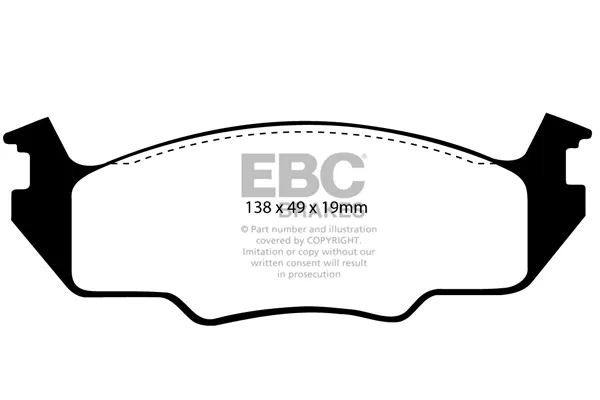 Комплект спирачно феродо, дискови спирачки EBC Brakes