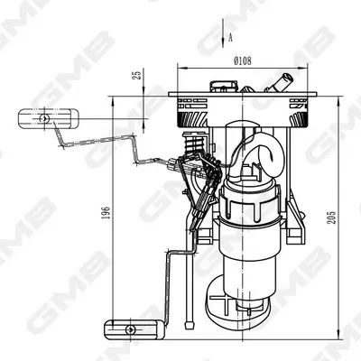 горивопроводен елемент (горивна помпа-сонда) GMB                 