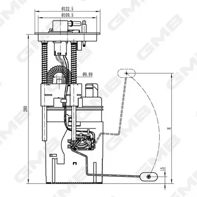 горивопроводен елемент (горивна помпа-сонда) GMB                 