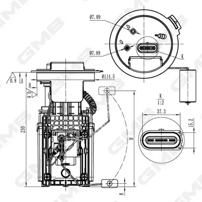 горивопроводен елемент (горивна помпа-сонда) GMB                 