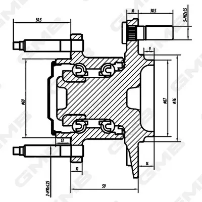 главина на колелото GMB                 