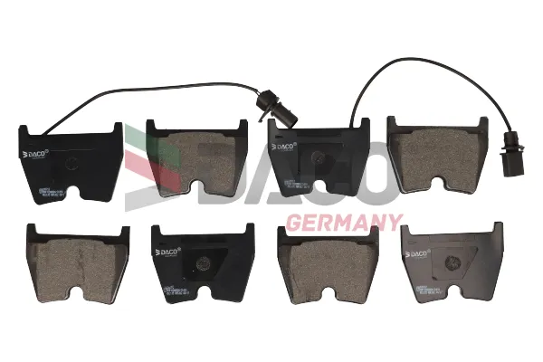 комплект спирачно феродо, дискови спирачки DACO Germany        