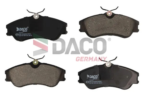 Комплект спирачно феродо, дискови спирачки DACO Germany