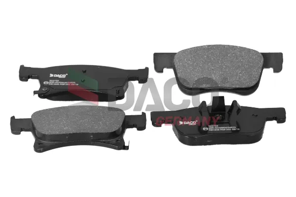комплект спирачно феродо, дискови спирачки DACO Germany        