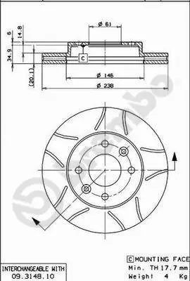 Спирачен диск BREMBO