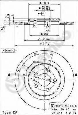 Спирачен диск BREMBO