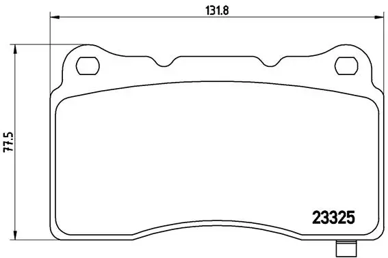 Комплект спирачно феродо, дискови спирачки BREMBO