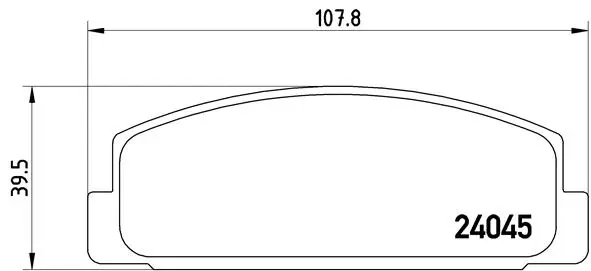 Комплект спирачно феродо, дискови спирачки BREMBO