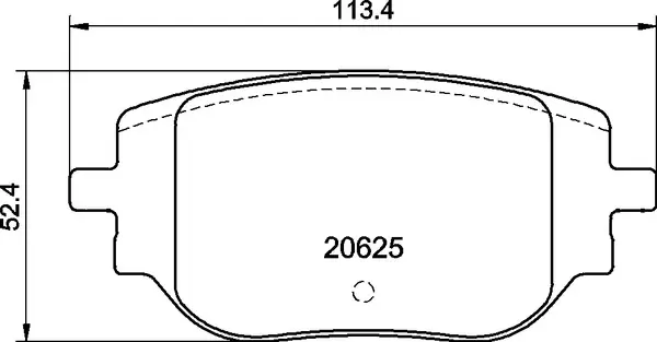 Комплект спирачно феродо, дискови спирачки BREMBO
