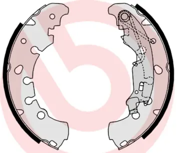 Комплект спирачна челюст BREMBO