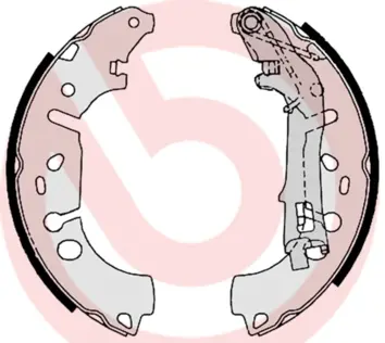 Комплект спирачна челюст BREMBO