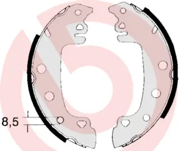 Комплект спирачна челюст BREMBO