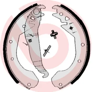 Комплект спирачна челюст BREMBO