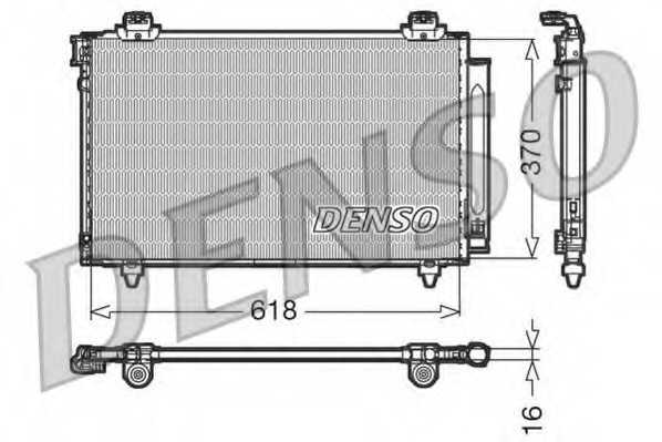 ➡️ Радиатор климатик DENSO DCN50012 за Toyota COROLLA Verso (ZER_, ZZE12_,  R1_) 2.2 D-4D ➡️ AutoProfi.BG ®