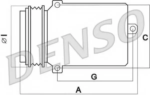 Компресор, климатизация DENSO