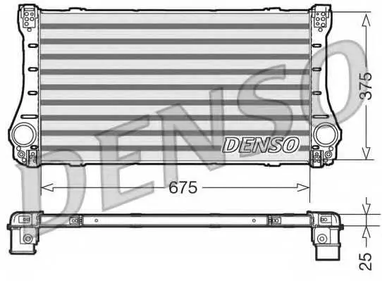 Интеркулер (охладител за въздуха на турбината) DENSO