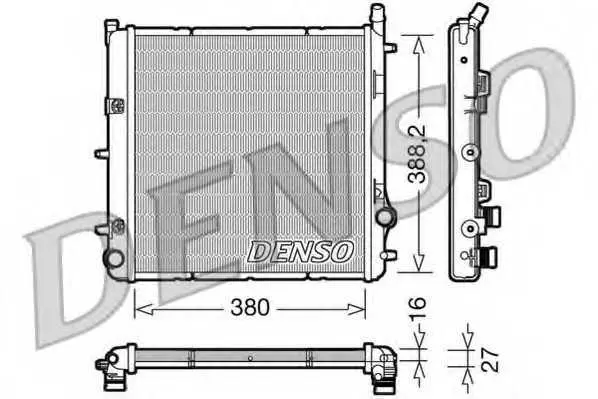 Радиатор, охлаждане на двигателя DENSO
