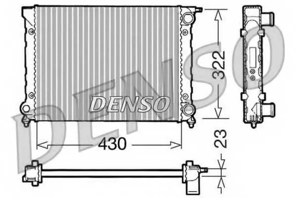 Радиатор, охлаждане на двигателя DENSO