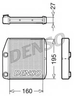 Топлообменник, отопление на вътрешното пространство DENSO