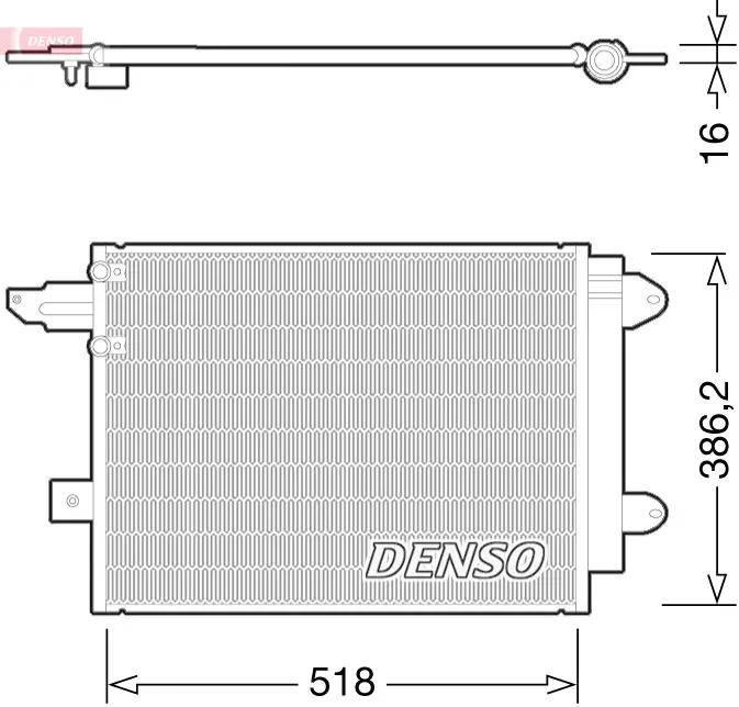 Кондензатор, климатизация DENSO