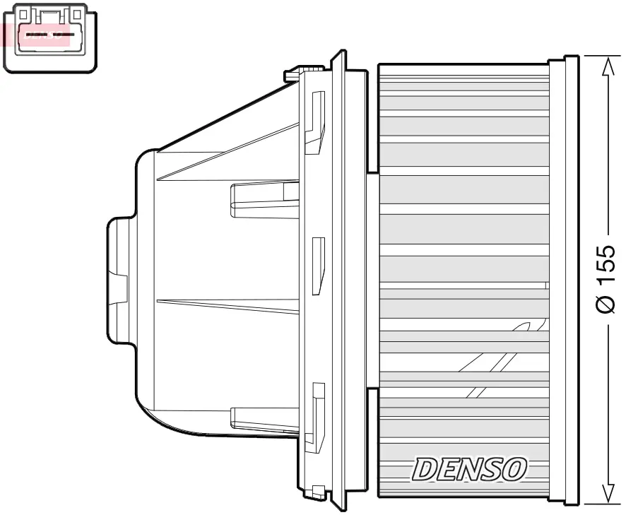 Вентилатор вътрешно пространство DENSO