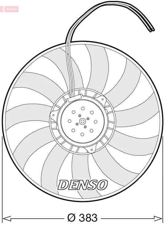 Вентилатор, охлаждане на двигателя DENSO