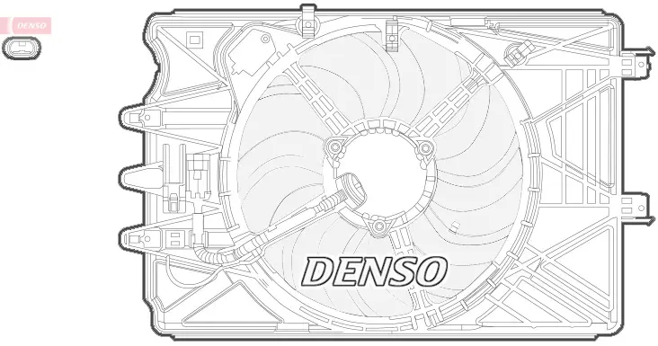 Вентилатор, охлаждане на двигателя DENSO