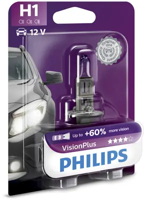 Крушка с нагреваема жичка, фар за дълги светлини PHILIPS