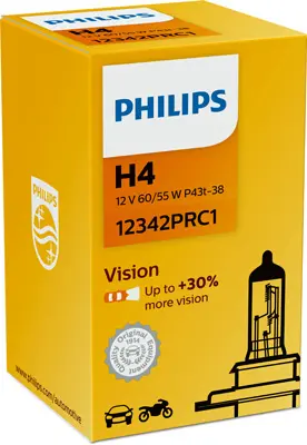Крушка с нагреваема жичка, фар за дълги светлини PHILIPS