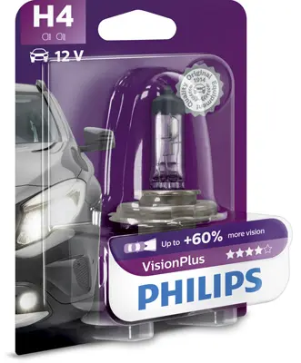 Крушка с нагреваема жичка, фар за дълги светлини PHILIPS