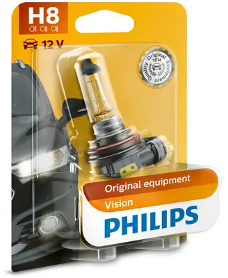 Крушка с нагреваема жичка, фар за дълги светлини PHILIPS