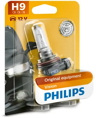 Крушка с нагреваема жичка, фар за дълги светлини PHILIPS
