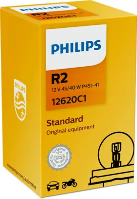 Крушка с нагреваема жичка, фар за дълги светлини PHILIPS
