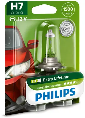 Крушка с нагреваема жичка, фар за дълги светлини PHILIPS