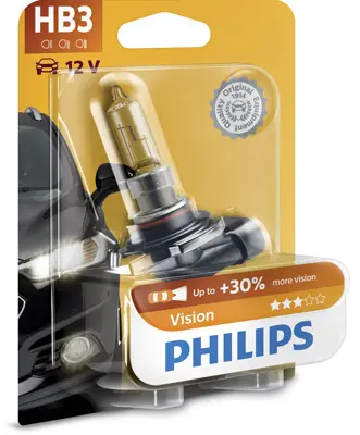 Крушка с нагреваема жичка, фар за дълги светлини PHILIPS