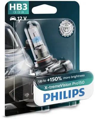 Крушка с нагреваема жичка, фар за дълги светлини PHILIPS