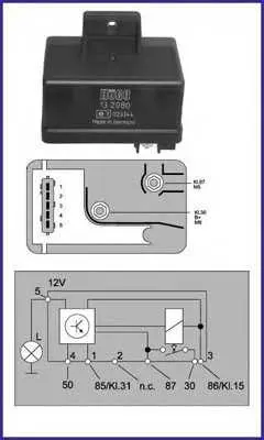 ➡️ Реле подгревни свещи HUCO 132080 за Citroen JUMPER кутия (230L) 1.9 D ➡️  AutoProfi.BG ®
