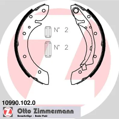 Комплект спирачна челюст ZIMMERMANN