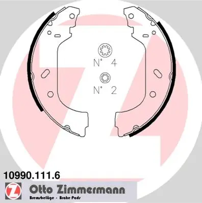 Комплект спирачна челюст ZIMMERMANN
