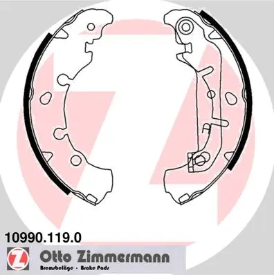 Комплект спирачна челюст ZIMMERMANN