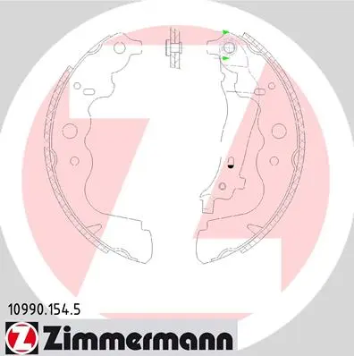 Комплект спирачна челюст ZIMMERMANN