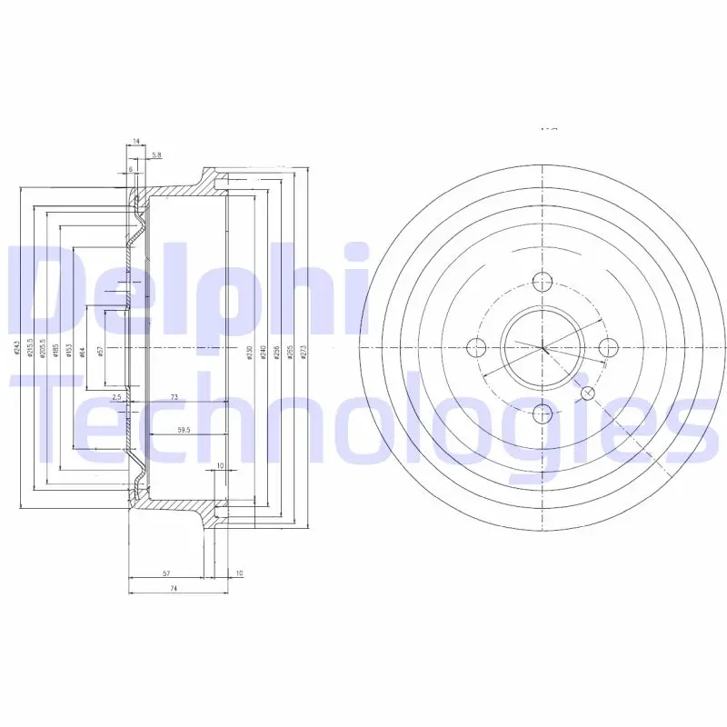 Спирачен барабан DELPHI