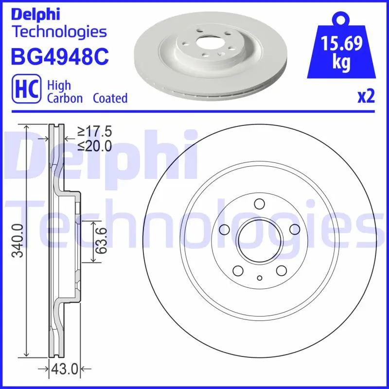Спирачен диск DELPHI