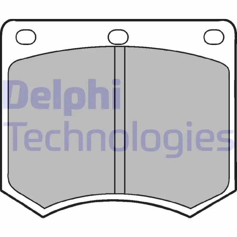 Комплект спирачно феродо, дискови спирачки DELPHI