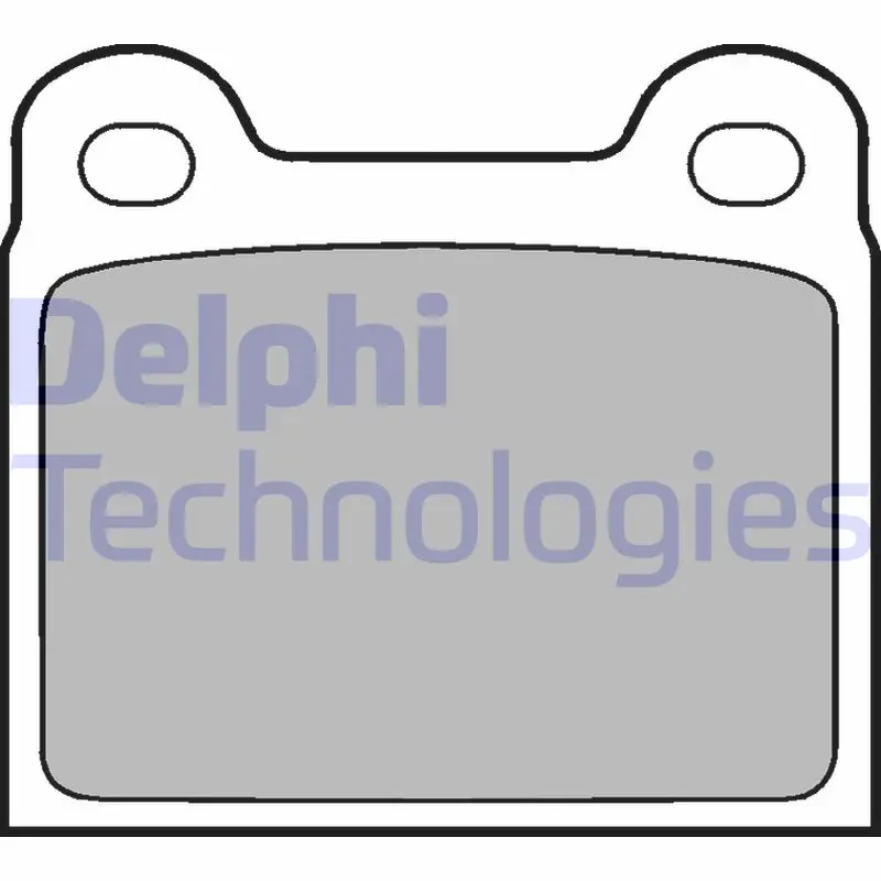 Комплект спирачно феродо, дискови спирачки DELPHI