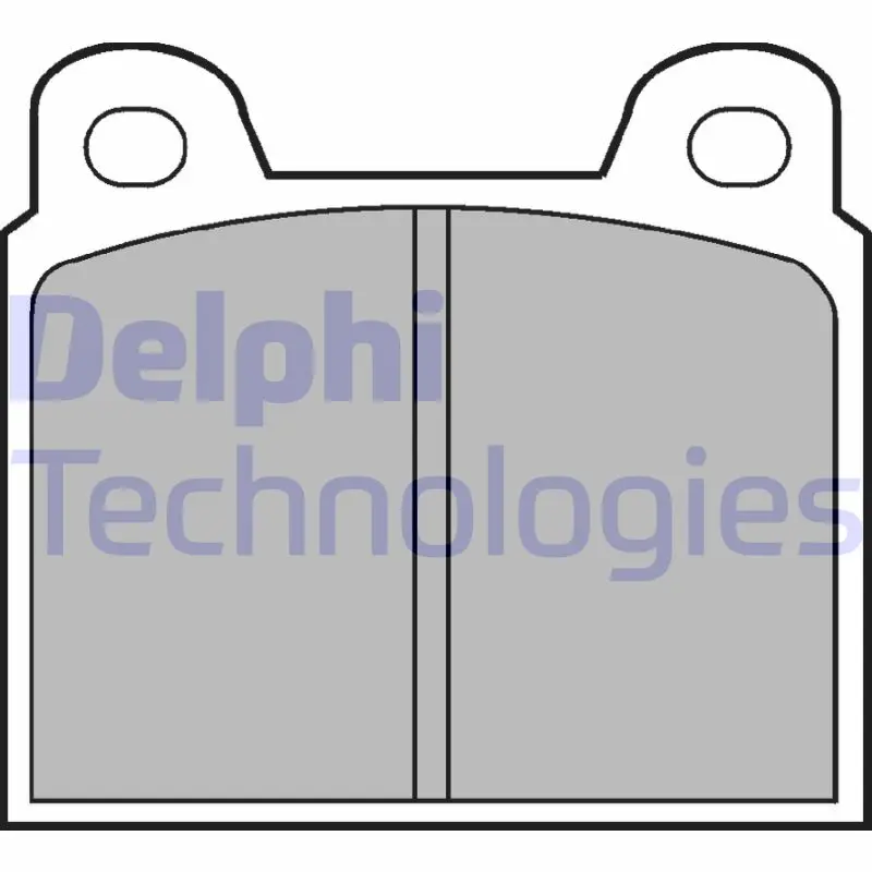 Комплект спирачно феродо, дискови спирачки DELPHI