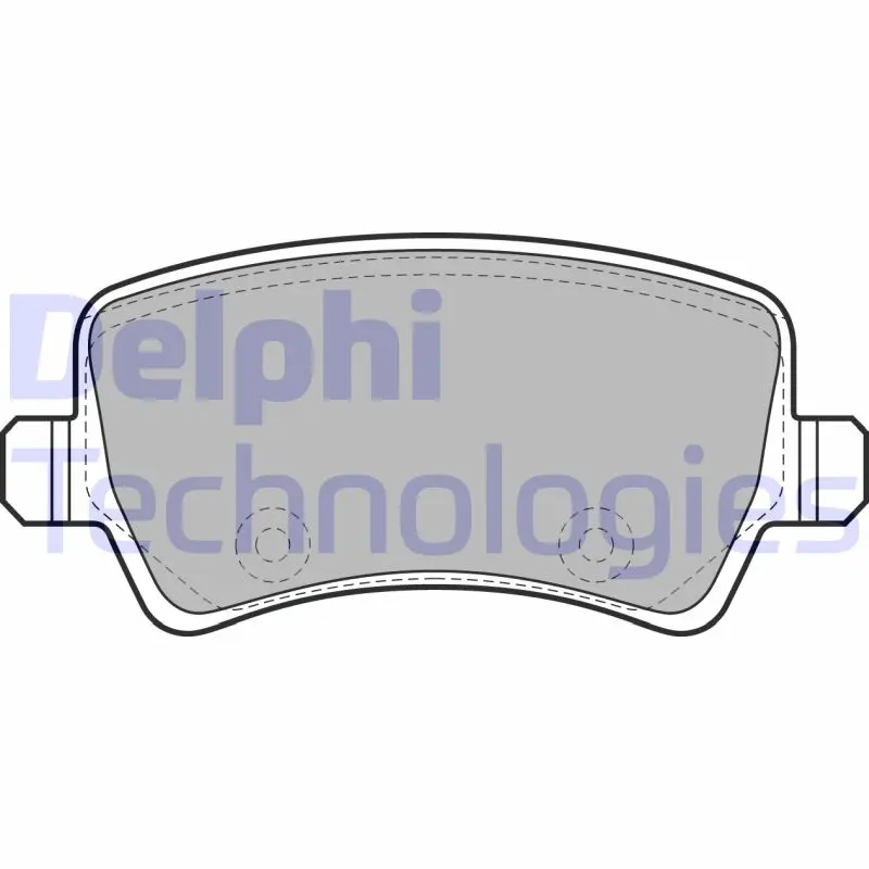 Комплект спирачно феродо, дискови спирачки DELPHI