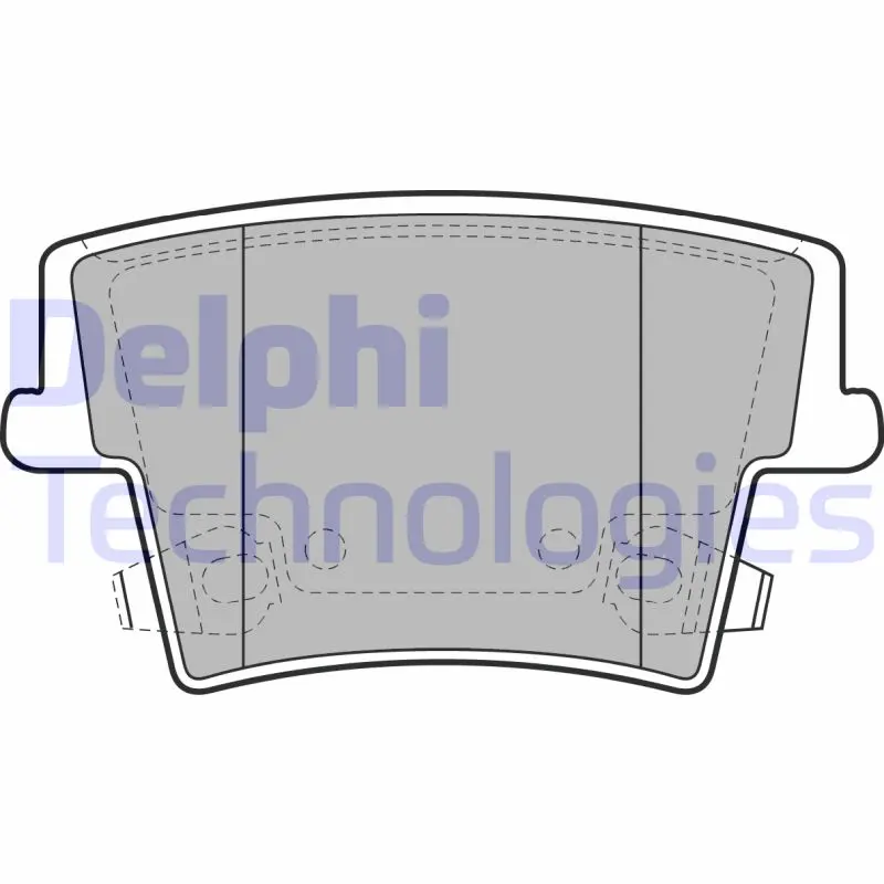 Комплект спирачно феродо, дискови спирачки DELPHI