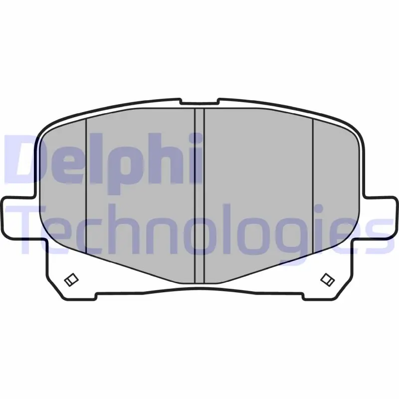 Комплект спирачно феродо, дискови спирачки DELPHI LP2129